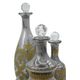 A & B Home 3-Piece Gold/Silver Decanter Set-2
