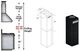 ZLINE 36" Black Stainless Steel Chimney Extension-1