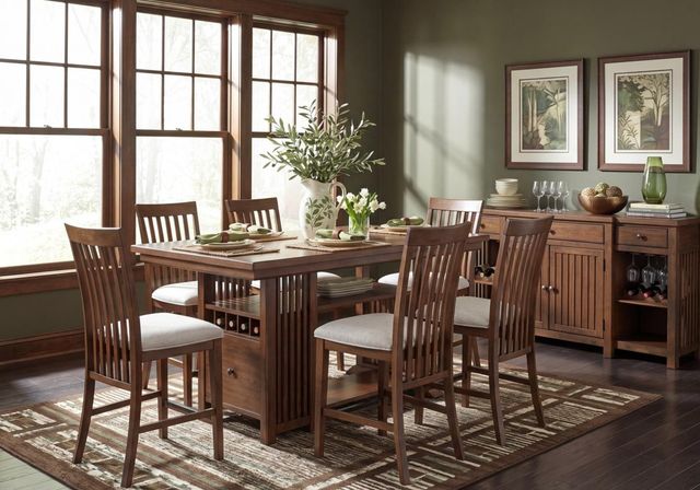 Legacy Classic Langley Fawn Slat Back Counter Height Chair-1