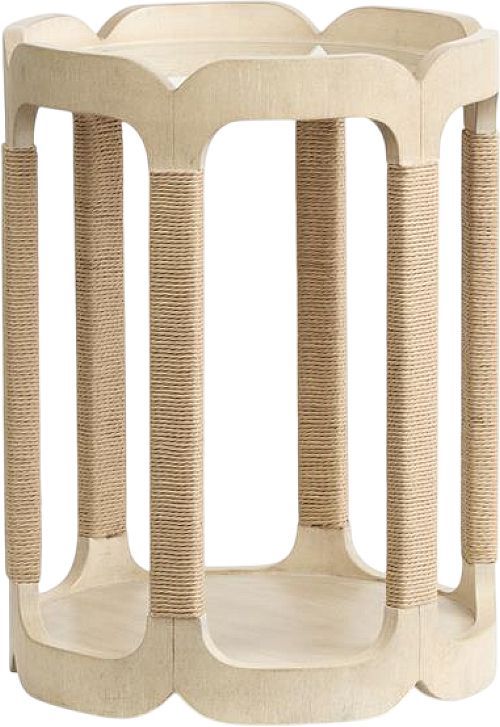 Magnussen Home® Sunset Cove Sanibel Brown Drum Table-0