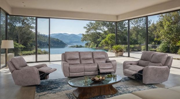 Furniture of America® Demetrius Brown Power Sofa-2