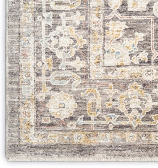 Nourison Home™ Antique Fusion Ivory Charcoal 5'x8' Area Rug-1