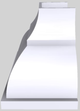 Vent-A-Hood® Designer Series 42" White Wall Mounted Range Hood-4