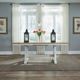 Liberty Furniture Lindsey Farm Sandstone Trestle Table with Weathered White Base-2
