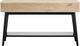 Magnussen Home® Fletcher Driftwood Sofa Table with Black Base-4