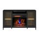 Twin Star Home Nathan Black 54'' Media Mantel with Electric fireplace-5