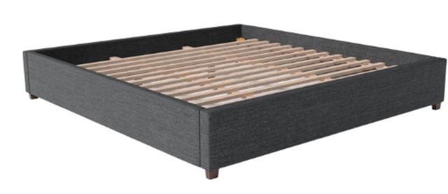 Malouf® Eastman Charcoal California King Upholstered Platform Bed-0