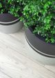 Le Present Cylinder Black 11" Planter-4