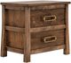 International Furniture Direct Roots Brown Nightstand-0