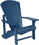 C.R. Plastic Generation Line Navy Classic Adirondack Outdoor Chair-0