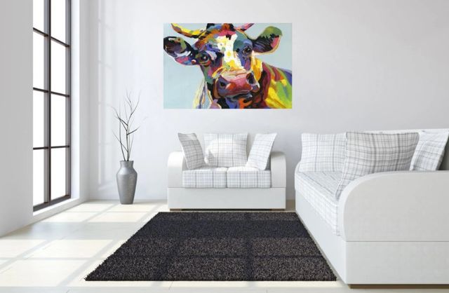 Classy Art Abstract Cow Wall Art-3