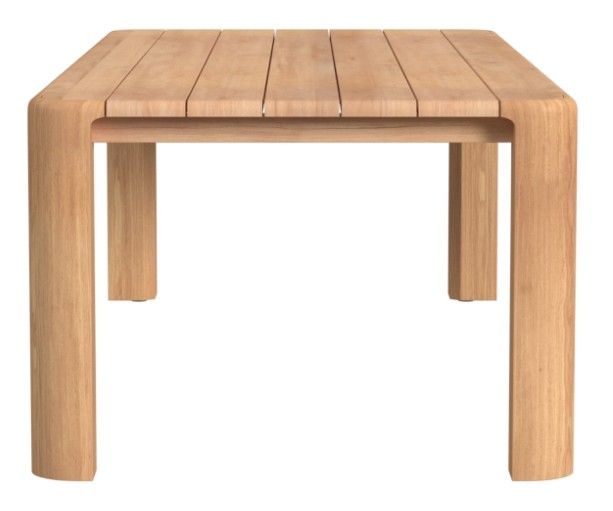 Sunset West Natural Teak Rectangular Outdoor Dining Table-2