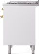 Ilve® Nostalgie II Series 40" White Pro Style Dual Fuel Range-4