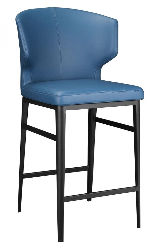 Moe's Home Collection Delaney Blue Counter Stool-1