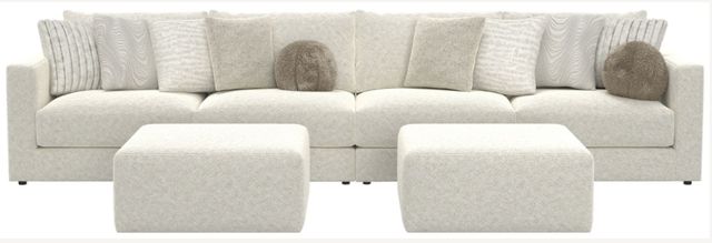 Jackson Furniture Ritzy 6-Piece Bone Sectional with Ottoman-3