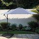 Furniture of America® Glam Blue/White Polyester/Steel Outdoor Cantilever Umbrella with LED-1