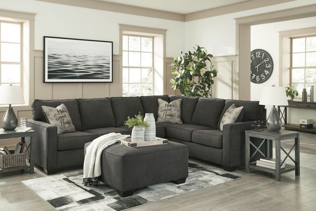 Signature Design by Ashley® Lucina Charcoal Oversized Accent Ottoman-3