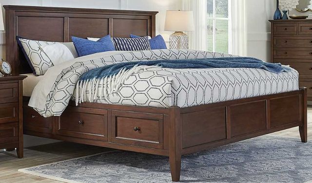 A-America® Westlake Cherry Brown Queen Storage Panel Bed-0