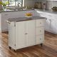 homestyles® Dolly Madison Stainless Steel/White Kitchen Cart-2