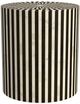 Bassett Mirror Teague Black/White Bone Accent Table-1
