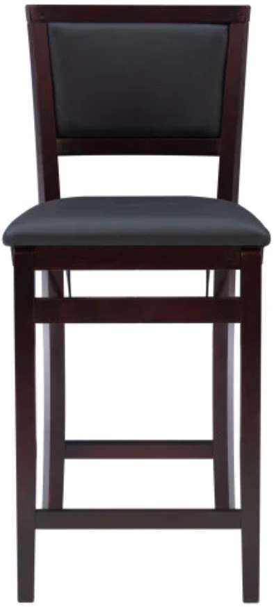 Linon Keira Merlot Padded Back Folding Counter Stool-3