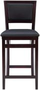 Linon Keira Espresso Padded Back Folding Counter Stool-3