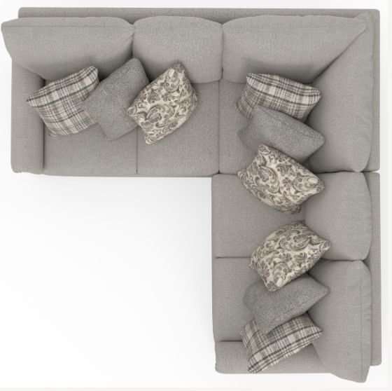 Jackson Furniture Livingston 2-Piece Linen Curved Sectional-4