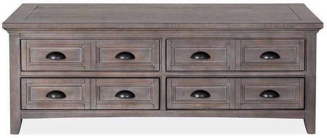 Magnussen Home® Paxton Place Dovetail Gray Lift Top Storage Cocktail Table with Casters-3