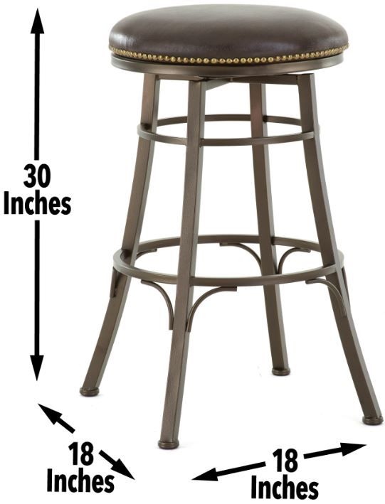 Steve Silver Co. Bali Brown Swivel Bar Stool-1