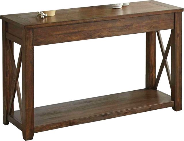Steve Silver Co. Lenka Mocha Oak Sofa Table-0