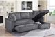 Mazin Furniture Brecker Dark Grey 2-Piece Sectional Sleeper with Storage Chaise-5