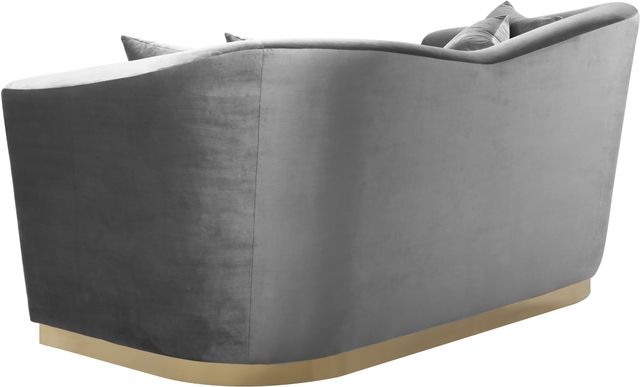 Meridian Furniture Arabella Grey Velvet Loveseat-1