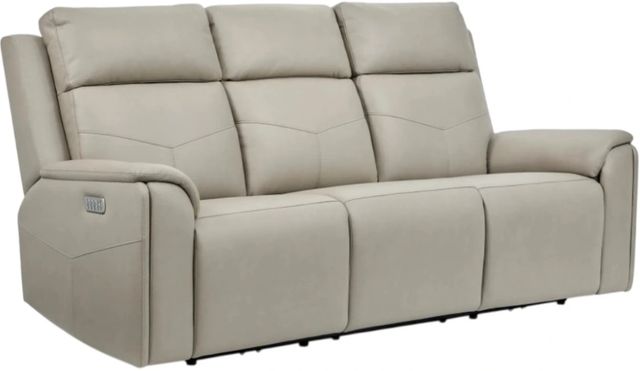 Flexsteel® Vernon Beige Power Reclining Sofa-0