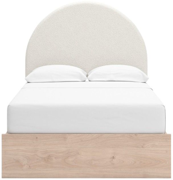 Signature Design by Ashley® Arloster Tan/White Youth Full 4-Drawer Upholstered Storage Panel Bed-2