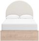 Signature Design by Ashley® Arloster Tan/White Youth Full 4-Drawer Upholstered Storage Panel Bed-2