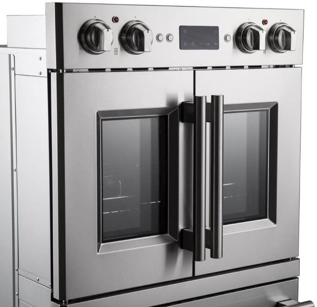 FORNO® Gallico 30" Stainless Steel Double Electric Wall Oven-1
