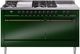 Ilve® Nostalgie II Series 60" Emerald Green Pro Style Dual Fuel Range-0