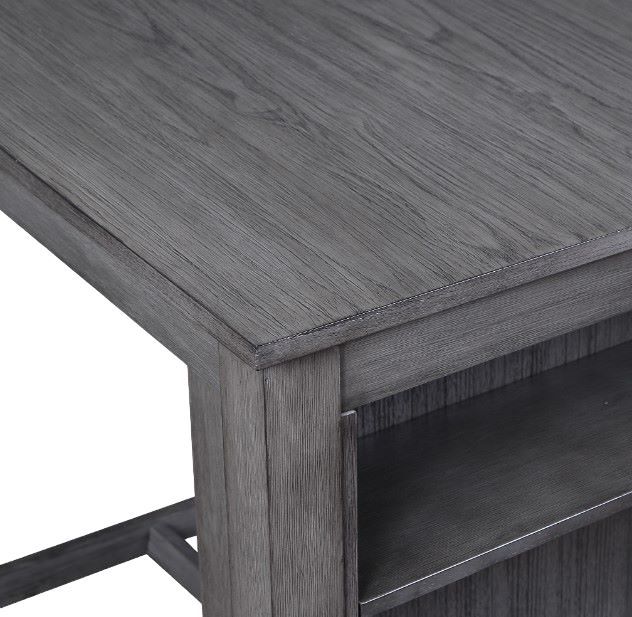 New Classic® Home Furnishings Heston 3-Piece Gray Storage Counter Dining Set-3