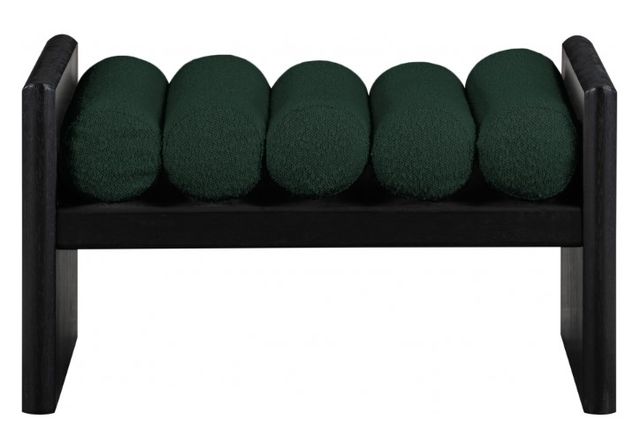 Meridian Furniture Waverly Green/Black 32" Upholstered Bench-1