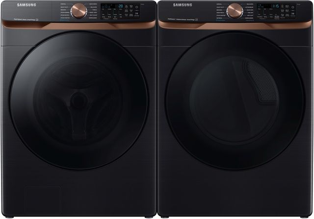 Samsung Brushed Black Front Load Laundry Pair-4