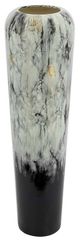 A & B Home Black/White Stoneware Floor Vase-0