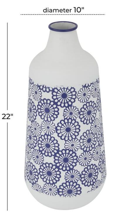Deco Marche Blue 22" Vase-2