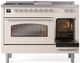 Ilve® Nostalgie II Series 48" Antique White Pro Style Dual Fuel Range-3
