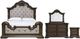 Signature Design by Ashley® Maylee 4-Piece Dark Brown Queen Upholstered Bed Set-0