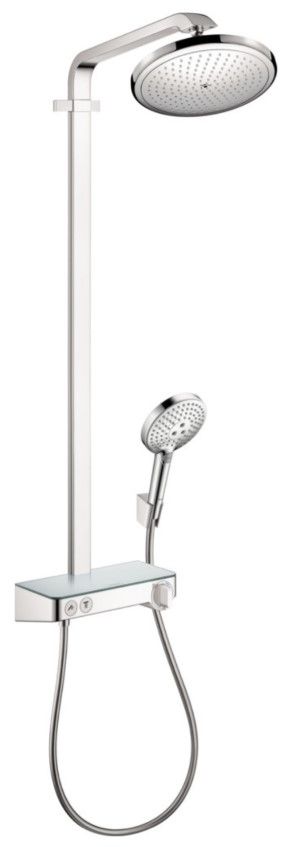 Hansgrohe Chrome Showerpipe with Select Shower Controls-0