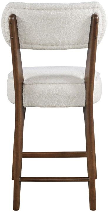 Jofran Inc. Urban Archive Wes Walnut/White Counter Stool-3
