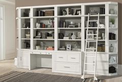 Parker House® Catalina 9-Piece Cottage White Library Wall 