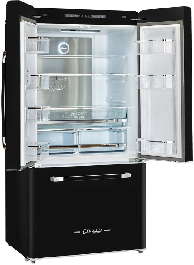 Unique® Appliances 36" 21.4 Cu. Ft. Midnight Black Counter Depth French Door Refrigerator-1