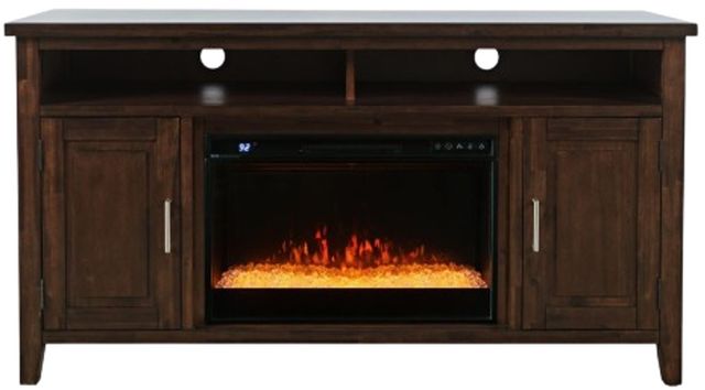 Jofran Inc. Urban Icon Merlot Electric Fireplace Media Console-2