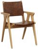 Dovetail Furniture Oaklynn Antique Brown/Natural Dining Arm Chair-0